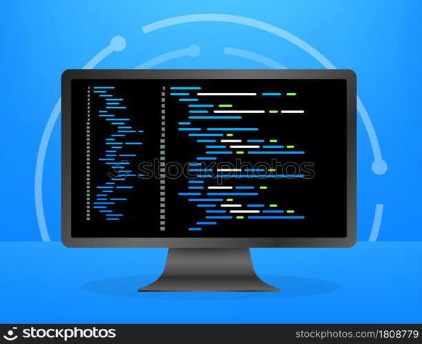 Digital java code text. Computer software coding vector concept. Programming coding script java, digital program code on screen illustration. Vector stock illustration. Digital java code text. Computer software coding vector concept. Programming coding script java, digital program code on screen illustration. Vector stock illustration.