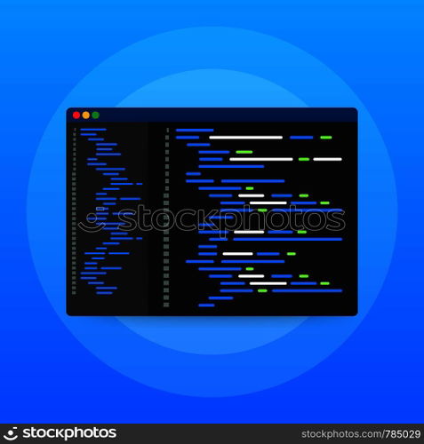 Digital java code text. Computer software coding vector concept. Programming coding script java, digital program code on screen illustration. Vector illustration.. Digital java code text. Computer software coding vector concept. Programming coding script java, digital program code on screen illustration. Vector stock illustration.