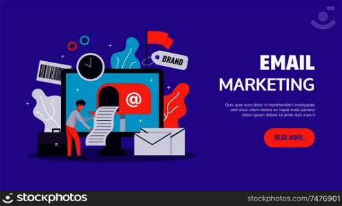 Digital marketing icons set with online business symbols flat isolated vector illustration