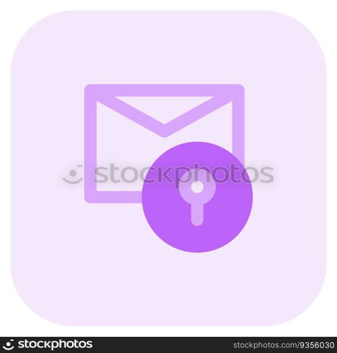 Digital message encrypted for security.