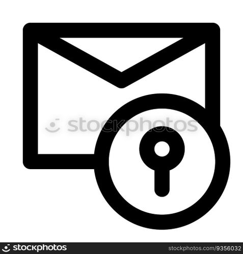 Digital message encrypted for security.