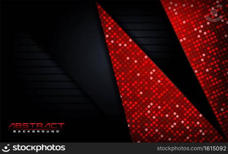 Digital modern dark and red with futuristic shape background. Graphic design element.