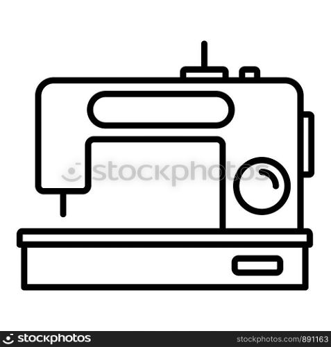 Digital modern sew machine icon. Outline digital modern sew machine vector icon for web design isolated on white background. Digital modern sew machine icon, outline style