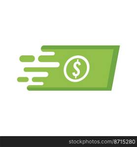 Digital money logo vector flat design template