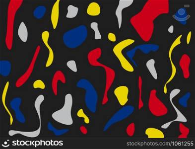 Digital painting. Abstract geometric colorful vector background