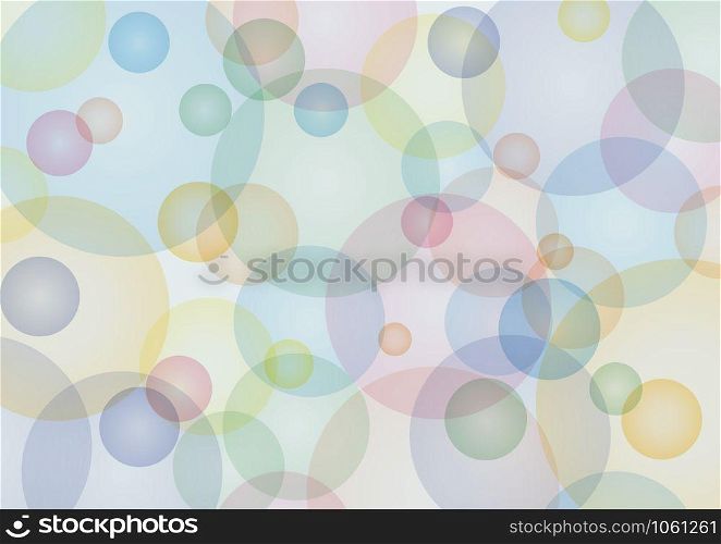 Digital painting. Abstract geometric colorful vector background with bubbles