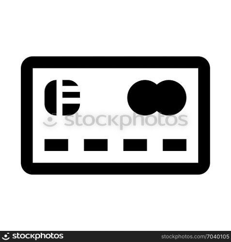 Digital payment - Credit card, icon on isolated background