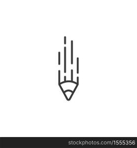 Digital pencil logo illustration vector design