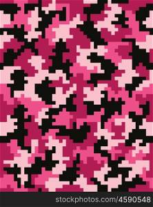 digital pink camouflage