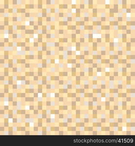 Digital pixel brown seamless pattern background, pop art retro comic book illustration