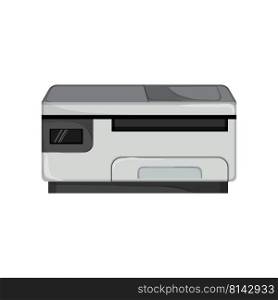 digital printer paper cartoon. digital printer paper sign. isolated symbol vector illustration. digital printer paper cartoon vector illustration