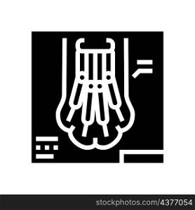 digital radiology glyph icon vector. digital radiology sign. isolated contour symbol black illustration. digital radiology glyph icon vector illustration