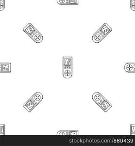 Digital remote control conditioner pattern seamless vector repeat geometric for any web design. Digital remote control conditioner pattern seamless vector