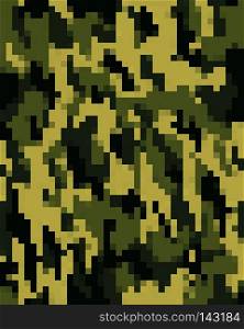 Digital seamless camouflage pattern