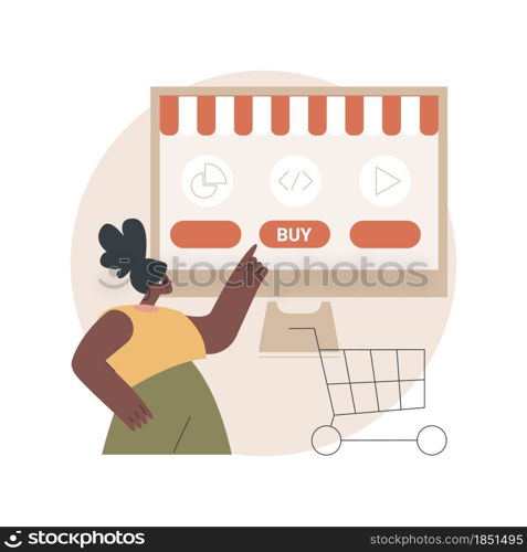 Digital service marketplace abstract concept vector illustration. Ready digital solution, online marketplace framework, open platform for government buyers, digital seller service abstract metaphor.. Digital service marketplace abstract concept vector illustration.