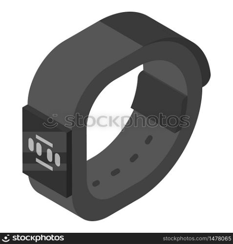 Digital smart bracelet icon. Isometric of digital smart bracelet vector icon for web design isolated on white background. Digital smart bracelet icon, isometric style