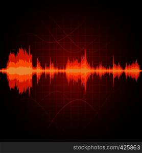 Digital sound wave, unique music pulse best background. Sound wave background