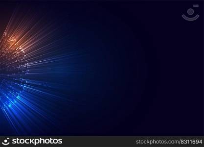 digital sphere with rays burst explosion