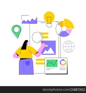 Digital strategy abstract concept vector illustration. Digital marketing plan, strategic content planning, online promo activity tactics, internet media analysis, targeted promotion abstract metaphor.. Digital strategy abstract concept vector illustration.