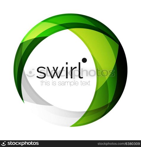 Digital techno swirl circle business icon. Digital techno swirl circle business icon, clean premium concept