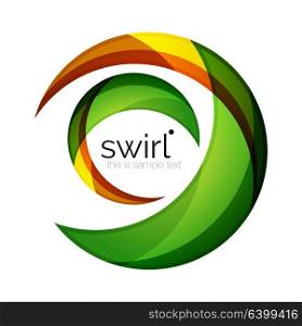 Digital techno swirl circle business icon. Digital techno swirl circle business icon, clean premium concept
