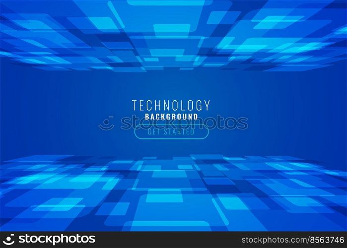 digital technology abstract background in perspective style