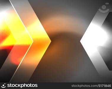 Digital technology glowing arrows. Digital technology glowing arrows, modern geometric abstract background with light effects and place for your message