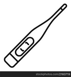 Digital thermometer icon outline vector. Medical fever. Temperature electronic. Digital thermometer icon outline vector. Medical fever