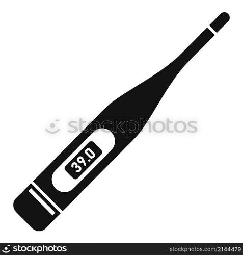 Digital thermometer icon simple vector. Medical fever. Temperature electronic. Digital thermometer icon simple vector. Medical fever