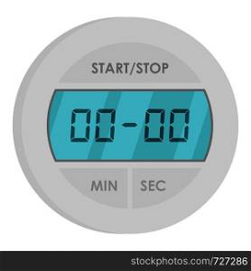 Digital timer icon. Flat illustration of digital timer vector icon for web. Digital timer icon, flat style