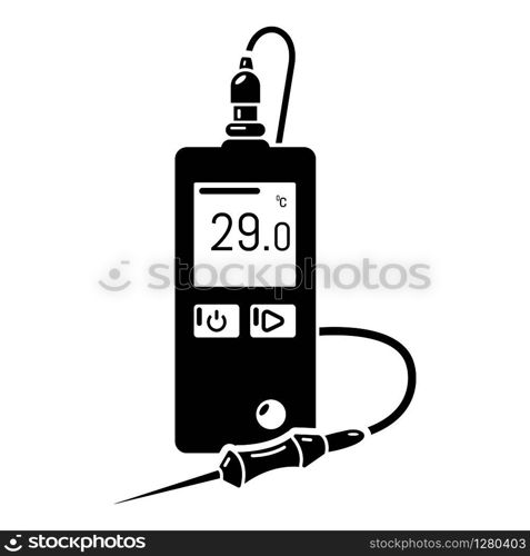 Digital tonometer icon. Simple illustration of digital tonometer vector icon for web. Digital tonometer icon, simple style