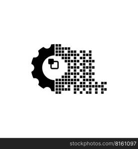 DIGITAL TRANSFORMATION ICON VECTOR ILLUSTRATION SYMBOL DESIGN