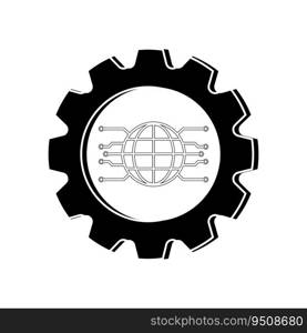 DIGITAL TRANSFORMATION ICON VECTOR ILLUSTRATION SYMBOL DESIGN