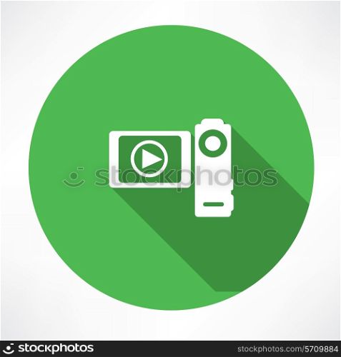 Digital Video Camera Vector illustration. Flat modern style vector illustration