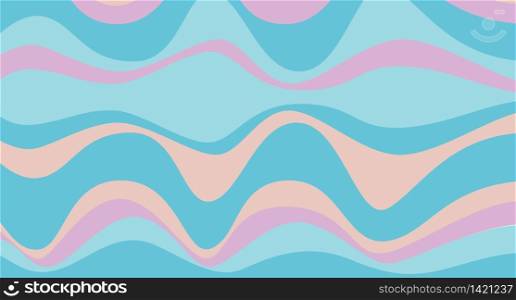 Digital vintage painting. Abstract geometric colorful vector banner and background. Colorful waves