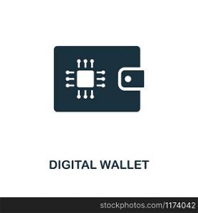 Digital Wallet icon. Creative element design from fintech technology icons collection. Pixel perfect Digital Wallet icon for web design, apps, software, print usage.. Digital Wallet icon. Creative element design from fintech technology icons collection. Pixel perfect Digital Wallet icon for web design, apps, software, print usage
