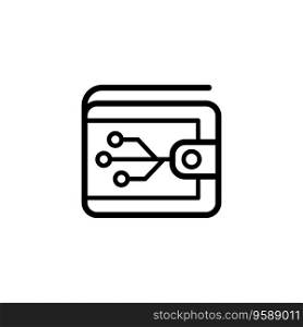 Digital Wallet Icon, Fintech Icon Concept