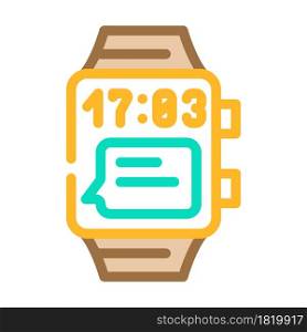 digital watch color icon vector. digital watch sign. isolated symbol illustration. digital watch color icon vector illustration