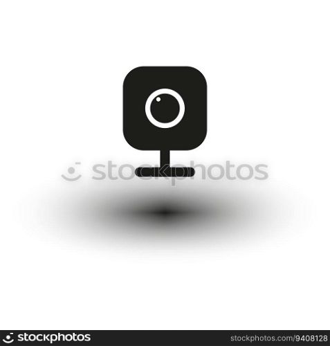 Digital webcam icon. Vector illustration. EPS 10. stock image. Print