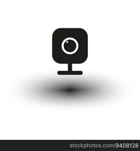 Digital webcam icon. Vector illustration. EPS 10. stock image. Print