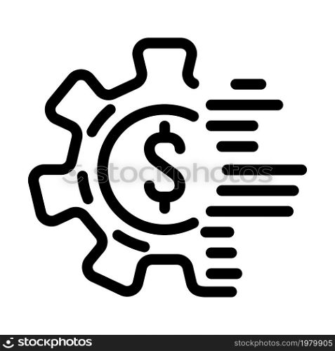 digitization of processes business manager line icon vector. digitization of processes business manager sign. isolated contour symbol black illustration. digitization of processes business manager line icon vector illustration