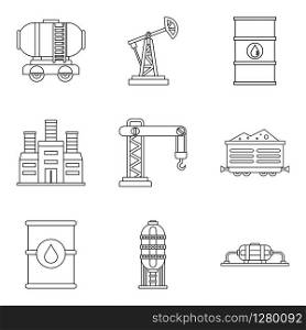 Diligence icons set. Outline set of 9 diligence vector icons for web isolated on white background. Diligence icons set, outline style