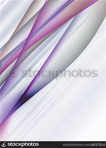 dinamyc flow, stylized waves, vector. Vector waves. EPS10 with transparency and mesh. Abstract surface with curve lines. Blurred lines for relax themes background. Background with copy space. Place for text. Corner composition