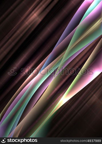 dinamyc flow, stylized waves, vector. Vector waves. EPS10 with transparency and mesh. Abstract surface with curve lines. Blurred lines for relax themes background. Background with copy space. Place for text. Corner composition