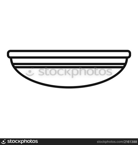 Dining plate icon outline vector. Lunch plate. Table meal. Dining plate icon outline vector. Lunch plate