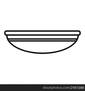 Dining plate icon outline vector. Lunch plate. Table meal. Dining plate icon outline vector. Lunch plate