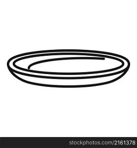Dinner plate icon outline vector. Food dish. Table plate. Dinner plate icon outline vector. Food dish