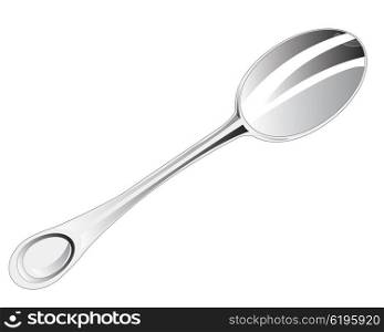 Dinning-room spoon. The Spoon dinning-room on white background is insulated.Vector illustration