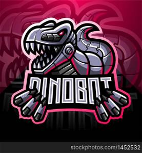 Dinosaur robot esport mascot logo design