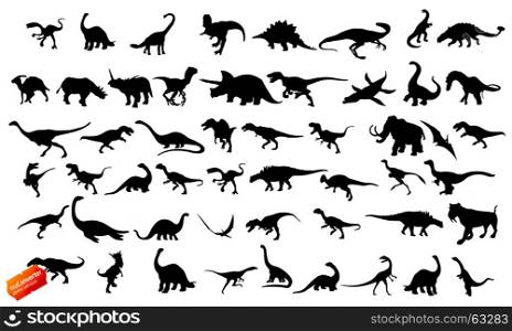 dinosaurs silhouettes